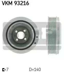 VKM 93216 SKF Ременный шкив, коленчатый вал